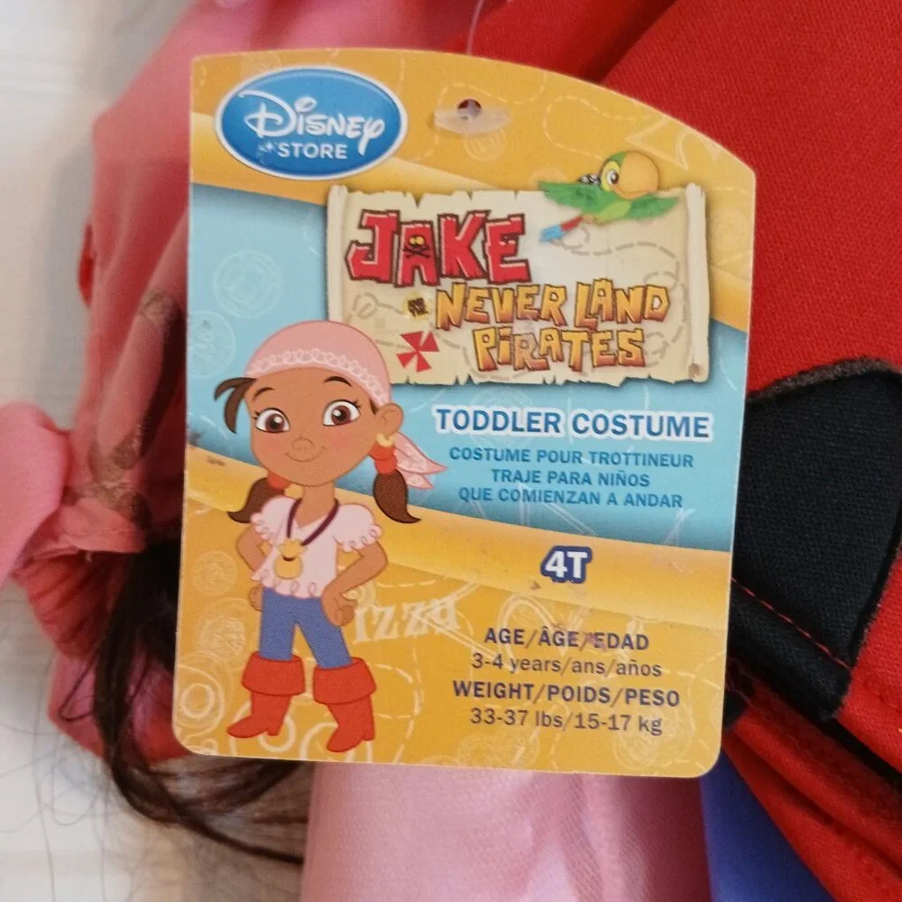 NWT ~Disney Store Izzy from Jake and The Neverland Pirate Costume size Girls 4T